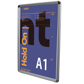 ポスターフレーム [ シルバー ]【 A1／A0／B1／B0】 パネル スナップフレーム アルミ 壁掛け ポスター 送料無料