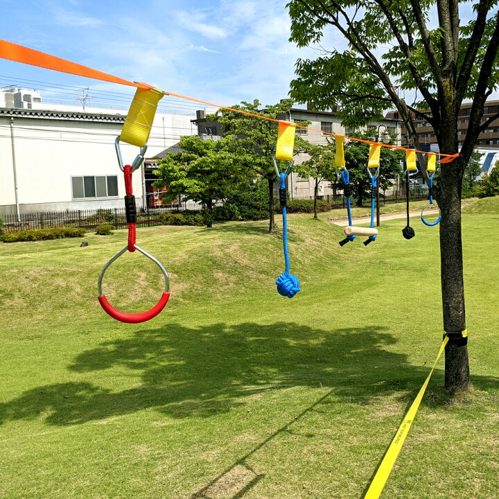 楽天市場】スラックライン＆Swingセット 初心者 こども アスレチック 
