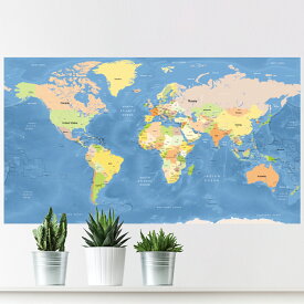 世界地図 ポスター【ミニマム】英語版 world map インテリア おしゃれ デザイン