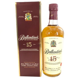 【中古】Ballantine's バランタイン 15年 ブレンデッドスコッチウイスキー 700ml 43% 箱付【SK-57】