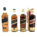 【中古】Johnnie Walker ジョニーウォーカー ブラックラベル 12年 黒 黒金 金キャップ レッドラベル ブレンデッドスコッチウイスキー 700ml 750ml 760ml 40% 43% 箱付 4本【WI-310】