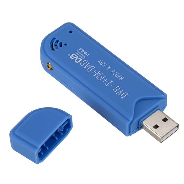 TV/ラジオチューナー 受信機 USB2.0 デジタル SDR+DAB+FM （RTL2832U+R820T2） DVB-T TVスティック USBチューナー リモコン付き USB2TV