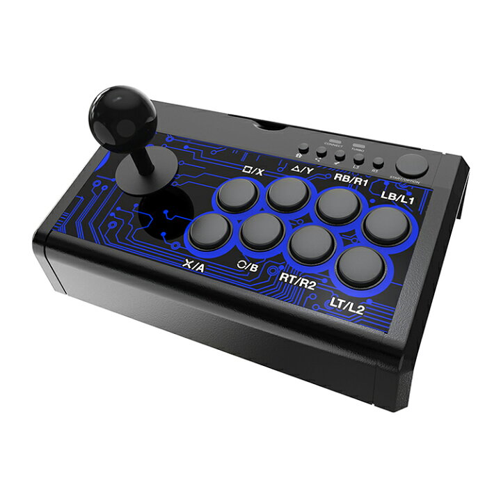 楽天市場 Dobe アーケードタイプコントローラー Ps4 Ps3 Switch Xbox Pc Android対応 Usb接続式 Turbo機能付 有線コントローラー Dobeaft7in1 ファンライフ楽天市場店