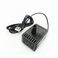 USB給電小型水中ポンプ ウォーターポンプ スポンジフィルター付き 低騒音設計 流量180L/h 最大揚程55cm …