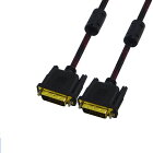 DVI-D フェライト デュアルリンクケーブル 24+1ピン 24K金メッキコネクタ OD:7.0mm 純銅 HDTV/PS3/blu-rayなどにお勧め DVIケーブル 1.5m オンボード非対 WYDVI15M