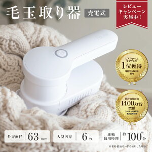 5と0の付く日限定【1000円OFFクーポンで3,480円】電動毛玉取り器 充電式 USB TypeCケーブル コードレス 充電式 高品質 電量表示 最大100分稼働 2つモード 生活家電 生地 新生活 SALE 生地を傷めない