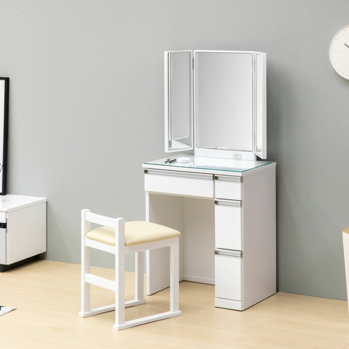 楽天市場 ドレッサー 化粧台 鏡台 メイク台 かわいい 寝室 おしゃれ スツール付き チェアセット コンセント付き シンプル 完成品 収納 収納力抜群 清潔感 机 椅子 三面 鏡 ジョルノ 60cm 3面鏡 ホワイト 白 Jorno101 ファンミール おしゃれ家具 雑貨 楽天市場 ドレッサー 化粧台 鏡台 メイク台 かわいい 寝室 おしゃれ スツール付き チェアセット コンセント付き シンプル 完成品 収納 収納力抜群 清潔感 机 椅子 三面 鏡 ジョルノ 60cm 3面鏡 ホワイト 白 Jorno101 ファンミール おしゃれ家具 雑貨