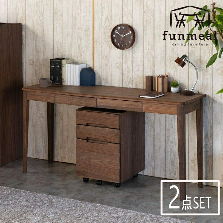 楽天市場】【3/25限定 ポイント5倍！】学習机セット ワゴン 無垢材  