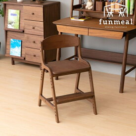 ダイニングチェア 椅子 イス 無垢材 天然木 木製 木製チェア リビング いす 食卓 子供用 キッズチェア 子供部屋 学習椅子 チェア シンプル ウッド エアリー デスクチェア ブラウン AIRY-3