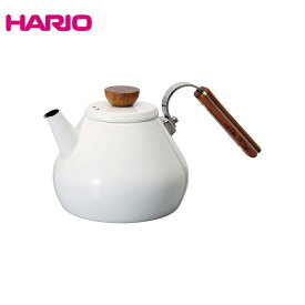 HARIO ハリオ　Bona Tea Kettle ボナ・琺瑯ティーケトル　BTK-80　ホワイト｜キッチン用品 調理ツール 直火・IH対応 　ティーーポット やかん 湯沸かしケトル　ほうろう ヤカン ｜