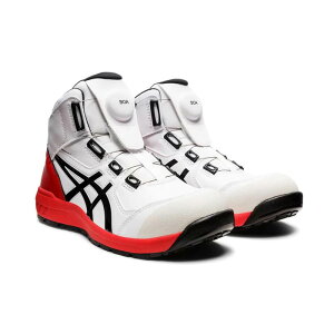 アシックス ASICS ウィンジョブ CP304 24.5cm BOA 1271A030-100 メンズ ワーキング安全靴 ホワイト×ブラック 3E