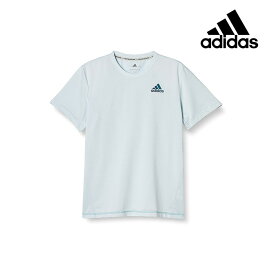 アディダス adidas FRO29　DT4185/ホワイトイージーブルー　半袖Tシャツ　メンズ　テニスウェア　※細いボーダーラインあり