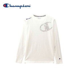 Champion (チャンピオン)　C3-QS403　メンズ ロング スリーブ Tシャツ　ホワイト　|バスケットボール/バスケ/トレーニング/Tシャツ/長袖/男性用/メンズ|