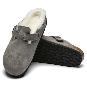 BIRKENSTOCK 1017651 Boston VL/Fell Stone Coin Boston Shearling /�{�X�g���V�A�����O �X�G�[�h���U�[ �X�g�[���R�C��