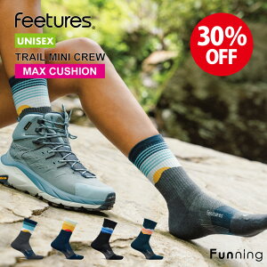 �y�Z�[��30%OFF/�V�i�zFeetures �t�B�[�`���[�Y TRAIL MINI CREW MAX CUSHION �C�� �\�b�N�X ���� ���j�Z�b�N�X �����Y ���f�B�[�X �g������ �E�H�[�L���O �X�|�[�c �o�R �L�����v �Ռ��z�� �y�� ���� ��