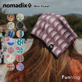 【エントリーで10倍!8/4 20:00-8/11 1:59】【25秋冬Newカラー】nomadix ノマディックス ミニタオル Mini Towel スポーツタオル ビーチタオル プール ハンカチタオル 吸水性 速乾性 薄型 軽量 リサイクルコットン おしゃれ 正規品