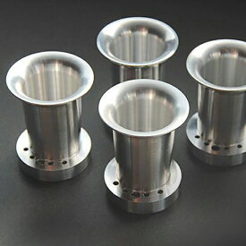 送料無料！ 【188】 4個 内径 50mm ロング ファンネル シルバー アルミ削り出し CRキャブレター スモールボディ CR26 CR29 CR31 CR33 CVキャブ ゼファー400 χ 750 ZRX400 (CHERRY)