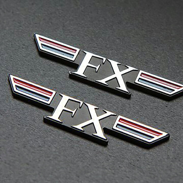 楽天市場】【425】 送料無料！ 2枚セット FX サイドカバー エンブレム 