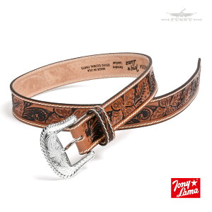 �yFUNNY�����X�g�A�z Tony Lama �g�j�[�E���} FLORAL TOOLED BELT �t���[���� �c�[���h �x���g �o�b�N�� �E�G�X�^�� �����Y �j�����p ���j�Z�b�N�X �{�v ���v �A�����J�� �v���[���g