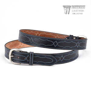 yFUNNYXgAz EGX^U[ 1-1/2 Xeb`xg ubN STITCH BELT BLACK v {v  xg obN  t@j[ FUNNY WESTERN LEATHER