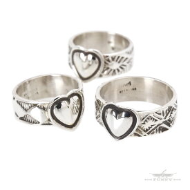 【FUNNY公式ストア】 ナバホ族 ヘンリー・マリアーノ ハート スタンプワーク リング 【サイズ展開あり】 スターリングシルバー シルバー925 指輪 シンプル インディアンジュエリー シルバージュエリー メンズ レディース 男性 女性 アクセサリー 誕生日 ギフト プレゼント