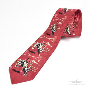 �yFUNNY�����X�g�A�zROCK MOUNT ���b�N�}�E���g �V���N�^�C �yBroncs & Brands Red Western Silk Tie�^448-RED�z �V���N �A�p�������� �G�� �l�N�^�C �t�@�b�V���� �����Y ���f�B�[�X �E�G�X�^�� �v���[���g 