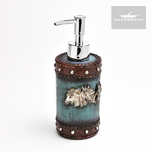�yFUNNY�����X�g�A�z �C���|�[�g �\�[�v�|���v [HORSE HEAD AND BLUE LEATHER SOAP PUMP] �z�[�X�w�b�h �E�G�X�^�� �J�E�{�[�C �C���e���A�G�� �L�b�`���G�� �a���� �v���[���g �M�t�g FUNNY