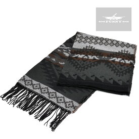 【FUNNY公式ストア】 NU TRENDZ Geometric Jacquard Pashima Scarf スカーフ 防寒 大判 FUNNY ファニー