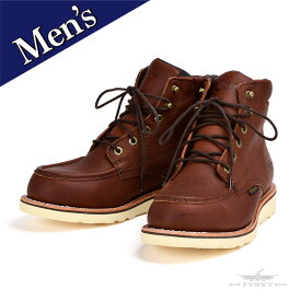 【FUNNY公式ストア】 CHIPPEWA メンズ ウォータープルーフ レースアップブーツ 【Edge Walker 6"／#25341】 男性用 茶色 ブラウン 送料無料