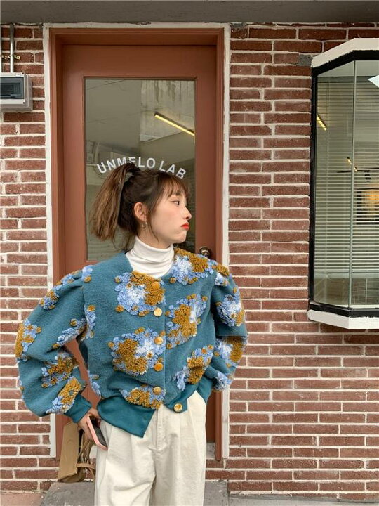 楽天市場 スーパーsale限定10 オフ カーディガン クルーネックセーター 送料無料 2色 バブルスリーブ 花柄 モコモコ 起毛 小花柄 カーディガン ジャケット ファッション ボリューム袖 バルーンスリーブ パフスリーブ ゆったり 大きめ 楽ちん きれいめ シンプル 楽天市場 スーパーsale限定10 オフ カーディガン クルーネックセーター 送料無料 2色 バブルスリーブ 花柄 モコモコ 起毛 小花柄 カーディガン ジャケット ファッション ボリューム袖 バルーンスリーブ パフスリーブ ゆったり 大きめ 楽ちん きれいめ シンプル