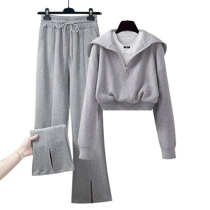 楽天市場】セットアップ スウェット パンツ レディース 4色 プル 
