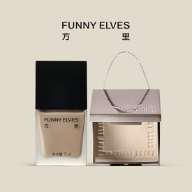 【10%OFF&P2倍UP】【Funny Elves 公式】 MINIセット リキッドファンデーション＋プレストパウダーセット ベースメイクセット ロングウェア ファンデーション リキッドファンデーション ソフトマットプレストパウダー フェイスパウダー