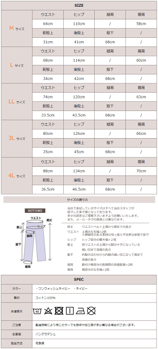 楽天市場】ワイドデニムパンツ 大きいサイズ レディース ワイド