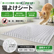 猫よけ 猫避けグッズ 猫よけシート ここダメシート 猫よけマット 透明 排尿を防ぐ 野良猫の撃退 害獣 猫…