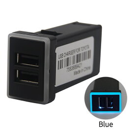 スイッチホール USB 2ポート QC3.0 急速充電 対応 USB充電ポート for TOYOTA [ トヨタ 自動車 車 USB スイッチquick charge 3.0 ]