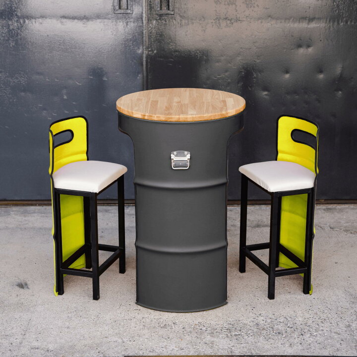 楽天市場】ドラム缶テーブルチェア ドラム缶 テーブルセット イス 