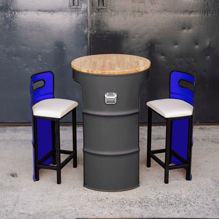 楽天市場】ドラム缶テーブルチェア ドラム缶 テーブルセット イス 