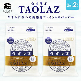 【ネコポスでお届け】河野製紙 TAOLAZフェイシャルペーパーポケット［おためし2パック］【 使い捨てタオル フェイスタオルお試し 日用品 丈夫 大きい 高級 国産 ソフト おしゃれ 日本 おでかけ】