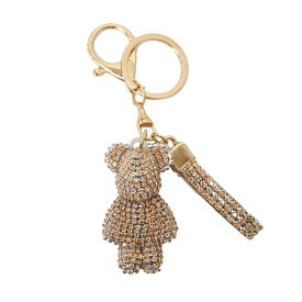 キラキラ バッグチャーム キーホルダー キーリング カバン チャーム 手の平サイズ 熊 ベアー ラインストーン 動物 モチーフ レディース 鞄 くま 人気 チャーム 送料無料 BAG 小さい 存在感ある 艶 ツヤ 光る 輝き 大人 カジュアル ぬいぐるみ カラー 豊富 クリスタル