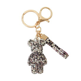 キラキラ バッグチャーム キーホルダー キーリング カバン チャーム 手の平サイズ 熊 ベアー ラインストーン 動物 モチーフ レディース 鞄 くま 人気 チャーム 送料無料 BAG 小さい 存在感ある 艶 ツヤ 光る 輝き 大人 カジュアル ぬいぐるみ カラー 豊富 クリスタル