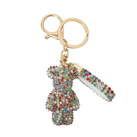 キラキラ バッグチャーム キーホルダー キーリング カバン チャーム 手の平サイズ 熊 ベアー ラインストーン 動物 モチーフ レディース 鞄 くま 人気 チャーム 送料無料 BAG 小さい 存在感ある 艶 ツヤ 光る 輝き 大人 カジュアル ぬいぐるみ カラー 豊富 クリスタル