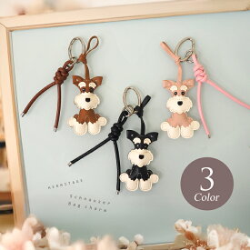 【楽天1位獲得】 パラコード ジャラジャラ シュナウザー 犬 DOG ドッグ グレー ブラック カラビナ BAG 飾り バッグ チャーム キーホルダー キーリング かわいい 人気 韓国 送料無料 韓国チャーム 韓国ファッション ぬいぐるみ ロープチャーム じゃらじゃら付け チェーン