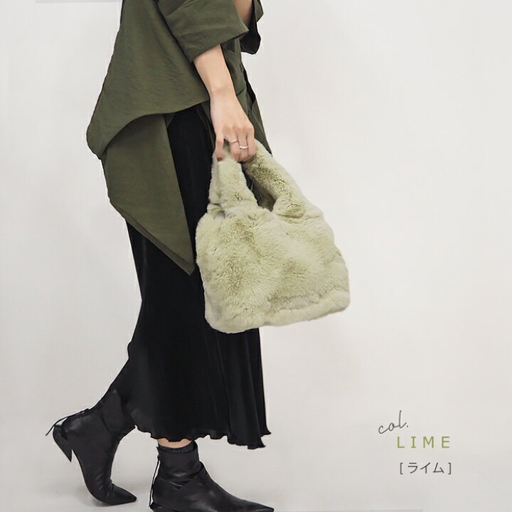 楽天市場】レッキス ミニ トート ファーバッグ BAG リアルファー  