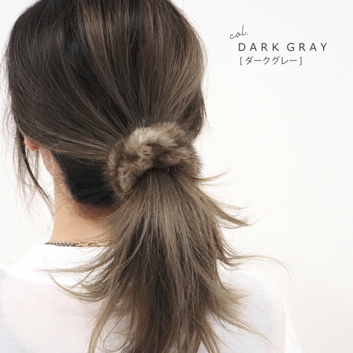 楽天市場】リアルファー ミンク シュシュ 日本製 ヘアゴム ヘア 