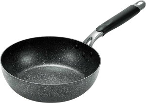 丈夫で軽量 ネオストーンプレミアム 深め フライパン 24cm 3層ハード構造 耐摩耗性試験100万回クリア 少量の油で調理できるから健康的で経済的 軽量構造 100V・200V電磁調理器 ガスなど オール