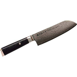 佐竹産業 濃州孫六作ダマスカス三徳包丁 300H 3622-052 刃渡り:約17cm