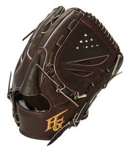 HI-GOLD ハイゴールド 一般硬式用グラブ 技極 WKG-4091 ダークブラウン LH 右投げ 投手用 高校野球対応 指カバー付き 王冠スタイル