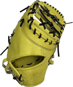 HI-GOLD ハイゴールド 一般硬式用ミット 心極 KKG-F505 レモンイエロー LH 右投げ 一塁手用 ファーストミット 高校野球対応