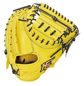 HI-GOLD ハイゴールド 一般軟式用ミット 己極 OKG-710M SRレモンイエロー LH 右投 捕手用 キャッチャーミット