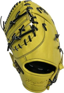 HI-GOLD ハイゴールド 一般軟式用ミット 己極 OKG-710F SRレモンイエロー RH 左投 一塁手用 ファーストミット